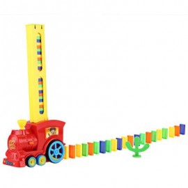 image of CLASSIC DOMINO RALLY TRAIN TOY SET IDEAL BIRTHDAY CHRISTMAS GIFT (COLOURMIX) 16.50 x 10.50 x 7.00 cm
