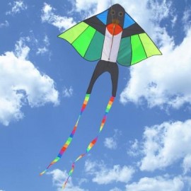 image of COLORFUL CARBON STEEL SWALLOW STYLE FLYING KITE OUTDOOR SPORTS GAME (COLORMIX) SIZE L