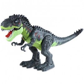 image of REALISTIC ELECTRIC ANIMAL MODEL TYRANNOSAUR BATTERY OPERATED ASSEMBLE DINOSAUR TOY GIFT FOR KIDS (TURQUOISE) -