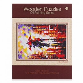 image of LUMINOUS WOODEN PUZZLES OIL PAINTING SERIES RAINY SCENE (COLORFUL) 0