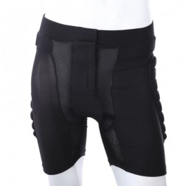 image of SNOWBOARDING PROTECTIVE HIP BUTT PAD SKATING SKIING DROP RESISTANT SPORT PANT (BLACK) L