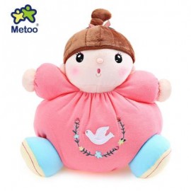 image of METOO STUFFED PLUSH DOLL TOY BIRTHDAY CHRISTMAS GIFT FOR BABY (WATERMELON RED) 26.00 x 26.00 x 13.00 cm