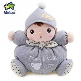 image of METOO STUFFED PLUSH DOLL TOY BIRTHDAY CHRISTMAS GIFT FOR BABY (LIGHT GRAY) 26.00 x 26.00 x 13.00 cm