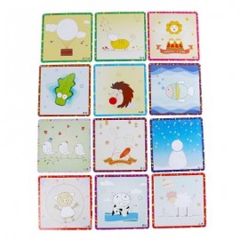 image of STICKY ROLLED PAPER PAINTING EDUCATIONAL DIY TOY FOR CHILDREN (COLORFUL GEOMETRIC) -