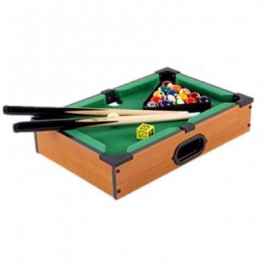 image of SIMULATED BILLIARDS FOR CHILDREN PARENT-CHILD INTERACTION GAME SET (BROWN) HEAD SIZE: 35X23X7.5CM