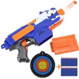 image of ELECTRIC BURST OF SOFT BULLET RIFLE GUN TOY FOR KIDS OUTDOOR SHOOTING GAME (BLUE) 0