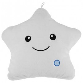 image of LED LIGHT LUMINOUS STAR PLUSH DOLL PILLOW TOY (WHITE) 35.00 x 35.00 x 13.00 cm