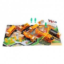image of XIONGFENGDA KIDS ALLOY 1:60 SCALE SIMULATION CONSTRUCTION SET (YOLK YELLOW) -