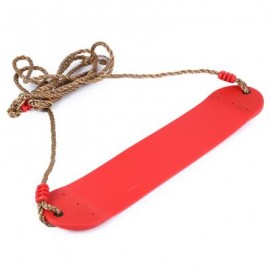 image of CHILDREN GARDEN BELT SWING SEAT HANGING INDOOR OUTDOOR TOYS (RED) One Size