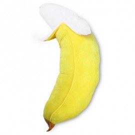 image of HUGE YELLOW BANANA STUFFED PLUSH SOFT TOY HOLD PILLOW BOLSTER 100CM LENGTH (YELLOW) -