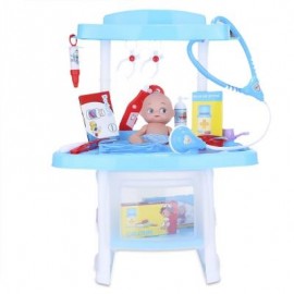 image of RANXIAN LUXURY SIMULATION DOCTOR NURSE TOOLS KIT FOR CHILDREN (BLUE) -