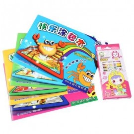 image of 4D MAGIC INTELLIGENT COLORING PAINTING PICTURE BOOKS EDUCATIONAL TOY (COLORMIX) -
