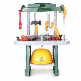 image of RANXIAN LUXURY SIMULATION REPAIR BUILDER TOOLS KIT FOR KIDS (BLACKISH GREEN) -