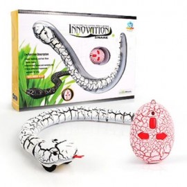 image of INFRARED REMOTE CONTROL RC BLACK RATTLESNAKE SNAKE FUN JOKE GAG TOY USB CHARGING (WHITE) 0