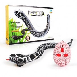 image of INFRARED REMOTE CONTROL RC BLACK RATTLESNAKE SNAKE FUN JOKE GAG TOY USB CHARGING (BLACK) 0