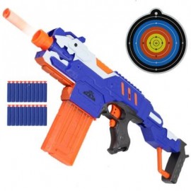 image of NEW ELECTRIC BURST OF SOFT BULLET RIFLE GUN TOY FOR KIDS OUTDOOR SHOOTING GAME (BLUE) 0