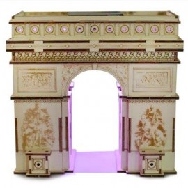 image of COLORED DRAWING DIY VENEER ARCH OF TRIUMPH WITH AUTOMATIC SOLAR LED LIGHT SENSATION ROMANTIC GIFT FOR VALENTINE'S DAY (COPPER COLOR) -
