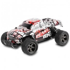 image of JULE UJ99 - 2811B 2.4GHZ 1:18 RC CAR RTR 20KM/H / SHOCK ABSORBER / IMPACT-RESISTANT PVC SHELL (RED) -