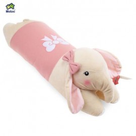 image of METOO STUFFED ELEPHANT PLUSH DOLL TOY CUSHION PILLOW CHRISTMAS GIFT (SHALLOW PINK) 54.00 x 19.00 x 16.00 cm
