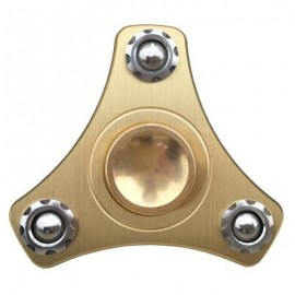 image of RELAXATION GIFT EDC FIDGET HAND TRI-SPINNER TOY (GOLDEN) 6*5*6.5*1