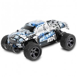 image of JULE UJ99 - 2811B 2.4GHZ 1:18 RC CAR RTR 20KM/H / SHOCK ABSORBER / IMPACT-RESISTANT PVC SHELL (BLUE) -