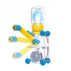 image of ODEV DYNAMO LANTERN EDUCATIONAL STEM TOY HAND CRANKED POWER GENERATOR (YELLOW) 0