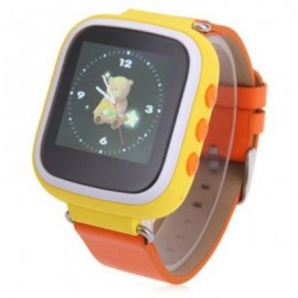 image of 1.44 INCH Q523 CHILDREN GPS SMARTWATCH MTK6261 SOS GPRS REAL-TIME POSITION ALARM TALKBACK PHONE (YELLOW) 0