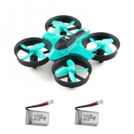 image of F36 MINI 2.4GHZ 4CH 6 AXIS GYRO RC QUADCOPTER WITH HEADLESS MODE / SPEED SWITCH (CYAN) WITH TWO BATTERIES