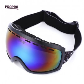 image of PROPRO UV PROTECTION WINDPROOF SKIING GOGGLES MASK MEN WOMEN SNOWBOARDING GLASSES (BLACK) -