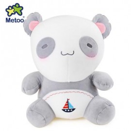 image of METOO ANIMAL PLUSH DOLL TOY BIRTHDAY CHRISTMAS GIFT FOAM GRANULE FILLER (DEEP GRAY) 39.00 x 29.00 x 19.00 cm