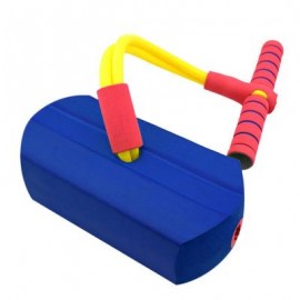 image of CRAZY JUMP FOAM FROG JUMPING BOUNCE STILT CHILDREN KID SPORT (BLUE) Standard