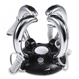 image of LIGHTNING REACTION TRICK TOY FOR 2 - 4 PEOPLE PUNISH GAME (SILVER AND BLACK) -