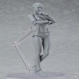 image of 15CM HEIGHT GRAY VEGETARIAN DOLL ACTION FIGURE TOY (OYSTER) 0