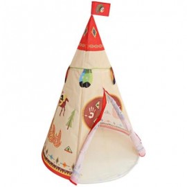 image of KIDS PORTABLE FOLDING INDIAN CASTLE PLAY TENT INDOOR OUTDOOR PLAYHOUSE TOY (COLORMIX) One Size