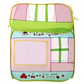 image of PORTABLE FOLDABLE COLORFUL OUTDOOR INDOOR BEACH TENT CHILDREN PLAYHOUSE PLAY BASKETBALL GAME HOUSE (COLORMIX) -