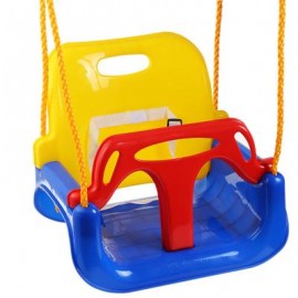 image of 3 IN 1 MULTIFUNCTIONAL BABY SWING HANGING BASKET OUTDOOR SPORT CHILD TOY (COLORMIX) One Size