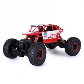 image of HB P1803 2.4GHZ 1:18 SCALE RC ROCK CRAWLER 4WD OFF-ROAD RACE TRUCK TOY (RED) USB CABLE