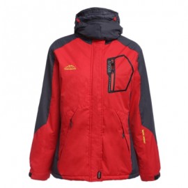 image of WOMEN WATER RESISTANT WINDPROOF BREATHABLE SKIING SNOWBOARDING JACKET (RED) L