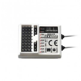 image of WALKERA RX1002 10CH 2.4G RECEIVER FOR DEVO 8 / 10 / 12 TRANSMITTER (WHITE) -