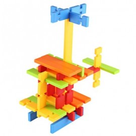 image of 120PCS CHILDREN COLORFUL BUILDING BLOCK BRICKS EDUCATIONAL TOY SET (COLORMIX) One Size