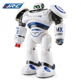 image of JJRC R1 DEFENDERS INFRARED CONTROL ROBOT RTR PROGRAMMABLE MOVEMENT / MISSILE SHOOTING / SLIDING WALKING DANCING MODE (BLUE) -