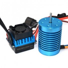 image of SURPASS F540 3650 4370KV WATER-PROOF SENSORLESS MOTOR + 45A BRUSHLESS ESC FOR 1:10 OFF-ROAD / ON-ROAD RACING CAR (COLORMIX) -