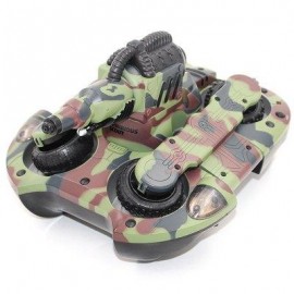 image of YED 24883A 2.4GHZ WIRELESS RC TANK WIRELESS WATER / LAND MODE BB BULLET SHOOTING WITH LED LIGHT (CAMOUFLAGE) -