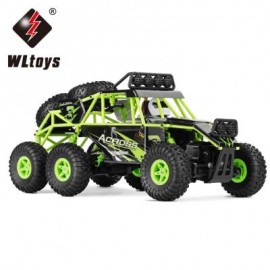 image of WLTOYS 18628 1:18 6WD OFF-ROAD RC CLIMBING CAR RTR 2.4GHZ PROPORTIONAL CONTROL / LED LIGHTS / STRONG MAGNETIC MOTOR (GREEN) -
