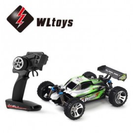 image of WLTOYS A959 - A 1:18 4WD RC OFF-ROAD CAR RTR 35KM/H 2.4GHZ 2CH SPLASHPROOF WITH ALL TERRAIN TIRES SHOCK ABSORBERS (GREEN) -