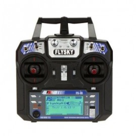 image of FLYSKY FS - I6 2.4GHZ 6CH TRANSMITTER WITH LCD DISPLAY FOR RC AIRCRAFT MODELS (BLACK) -