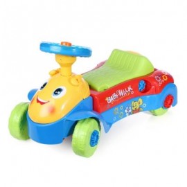 image of HANGLEI 2 IN 1 ACTIVITY WALKER RIDE-ON CAR FOR BABY TODDLER (LAKE BLUE) -