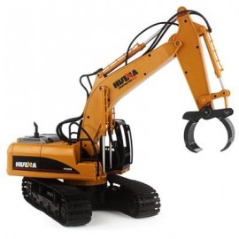 image of 1570 1:12 2.4GHZ 16CH RC ALLOY LOG GRABBING MACHINE WITH INDEPENDENT ARMS AUTO DEMONSTRATION 26.50 x 17.00 x 16.50 cm