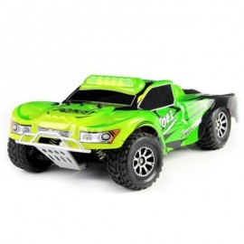 image of WLTOYS A969 2.4G 1/18 SCALE REMOTE CONTROL SHORT COURSE TRUCK (GREEN) -