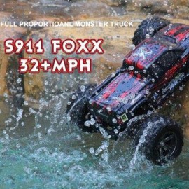 image of GPTOYS S911 2.4G 1/12 SCALE 2WD RC CAR MONSTER TRUCK TOY (RED) -